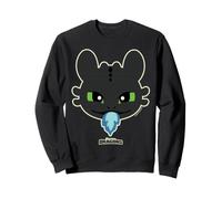 DreamWorks Dragons Toothless Blue Flame Felpa