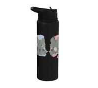 DreamWorks Dragons Toothless Expression Paint Strokes Stainless Steel Insulated Water Bottle