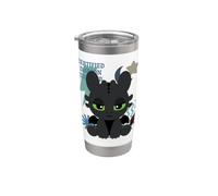 DreamWorks Dragons Toothless Feisty Trainer Bicchiere termico in acciaio inox doppia parete