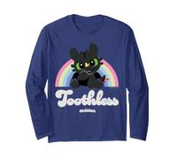 DreamWorks Dragons Toothless Rainbow Butterfly Maglia a Manica