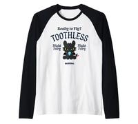 DreamWorks Dragons Toothless Ready To Fly Maglia con Maniche Raglan