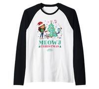 DreamWorks Gabby’s Dollhouse Meowy Christmas Holiday Maglia con Maniche Raglan