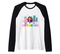 DreamWorks Gabby’s Dollhouse The Movie Cat Francisco Rainbow Maglia con Maniche Raglan