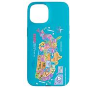 DreamWorks Gabby’s Dollhouse The Movie Kitty Map Custodia per iPhone 15