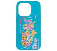 DreamWorks Gabby’s Dollhouse The Movie Kitty Map Custodia per iPhone 15 Pro