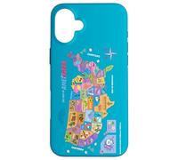 DreamWorks Gabby’s Dollhouse The Movie Kitty Map Custodia per iPhone 16 Plus