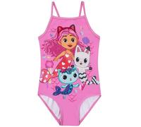 DreamWorks Gabby's Dollhouse Costume Piscina Bambina, Costume Bambino Piscina, Costumi Interi Sirena, Rosa 3-4 Anni