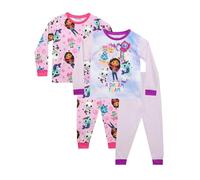 DREAMWORKS GABBY'S DOLLHOUSE Pigiama da 2 Pezzi | Pacchetto di Due Pigiami | Confezione da 2 Pigiami | Rosa 8-9 Anni
