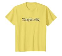 DreamWorks How To Train Your Dragon Movie Logo Maglietta, Bambini, Limone, 8 Anni