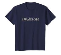 DreamWorks How To Train Your Dragon Movie Logo Maglietta, Bambini, Navy, 4 Anni
