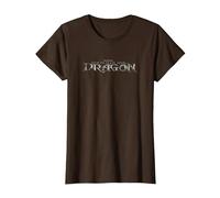 DreamWorks How To Train Your Dragon Movie Logo Maglietta, Donna, Marrone, S