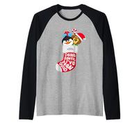 DreamWorks KouKou Dear Santa Stocking Maglia con Maniche Raglan