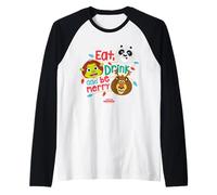 DreamWorks KouKou Eat, Drink & Be Merry Trio Maglia con Maniche Raglan