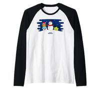DreamWorks KouKou Holiday Snowman Scene Maglia con Maniche Raglan
