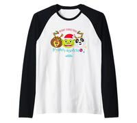 DreamWorks KouKou Merry Christmas & Happy New Year Maglia con Maniche Raglan