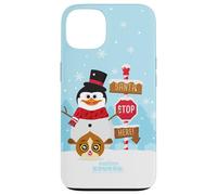 DreamWorks KouKou Skipper Snowman & Mort Santa Stop Custodia per iPhone 13