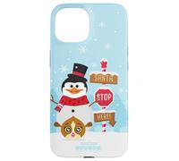 DreamWorks KouKou Skipper Snowman & Mort Santa Stop Custodia per iPhone 15
