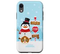 DreamWorks KouKou Skipper Snowman & Mort Santa Stop Custodia per iPhone XR