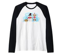 DreamWorks KouKou Skipper Snowman & Mort Santa Stop Maglia con Maniche Raglan