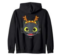 DreamWorks KouKou Toothless Reindeer Holiday Felpa con Cappuccio