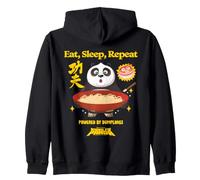 DreamWorks Kung Fu Panda Eat Sleep Repeat Dumplings Felpa con Cappuccio