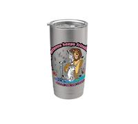 DreamWorks Madagascar Alex and Marty Retro Good Vibes Bicchiere termico in acciaio inox doppia parete