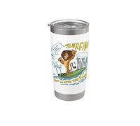 DreamWorks Madagascar Alex Surfing 90s Retro Bicchiere termico in acciaio inox doppia parete