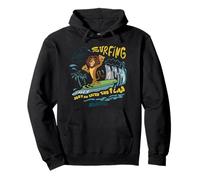 DreamWorks Madagascar Alex Surfing 90s Retro Felpa con Cappuccio