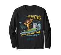 DreamWorks Madagascar Alex Surfing 90s Retro Maglia a Manica