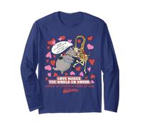 DreamWorks Madagascar Melman & Gloria Retro Love Maglia a Manica