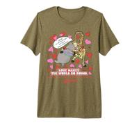 DreamWorks Madagascar Melman & Gloria Retro Love Maglietta Premium