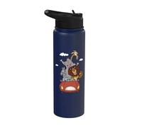 DreamWorks Madagascar Road Trip 90s Retro Stainless Steel Insulated Water Bottle