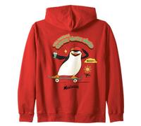 DreamWorks Madagascar Skipper Skate 90s Retro Felpa con Cappuccio