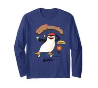 DreamWorks Madagascar Skipper Skate 90s Retro Maglia a Manica