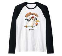 DreamWorks Madagascar Skipper Skate 90s Retro Maglia con Maniche Raglan