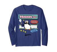DreamWorks Madagascar Skipper Tennis 90s Retro Maglia a Manica