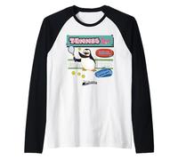 DreamWorks Madagascar Skipper Tennis 90s Retro Maglia con Maniche Raglan