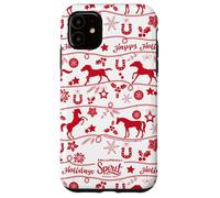 DreamWorks Spirit Riding Free Happy Holidays All-Over Print Custodia per iPhone 11
