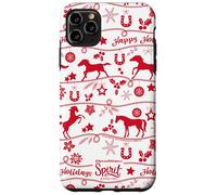 DreamWorks Spirit Riding Free Happy Holidays All-Over Print Custodia per iPhone 11 Pro Max
