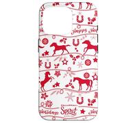 DreamWorks Spirit Riding Free Happy Holidays All-Over Print Custodia per iPhone 16 Pro