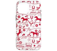 DreamWorks Spirit Riding Free Happy Holidays All-Over Print Custodia per iPhone 16 Pro Max