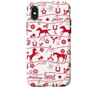 DreamWorks Spirit Riding Free Happy Holidays All-Over Print Custodia per iPhone X/XS