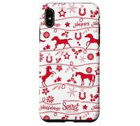 DreamWorks Spirit Riding Free Happy Holidays All-Over Print Custodia per iPhone XS Max