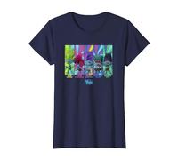 DreamWorks Trolls Band Together BroZone Band Members Maglietta, Donna, Navy, XS