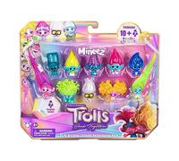 DREAMWORKS TROLLS Band Together Mineez - Confezione da 11 personaggi da collezione Mineez da 3,8 cm e 1 accessorio