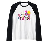 DreamWorks Trolls Best of Friends with Viva & Poppy Maglia con Maniche Raglan