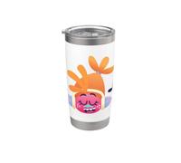 DreamWorks Trolls DJ Suki Character Face Bicchiere termico in acciaio inox doppia parete