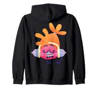 DreamWorks Trolls DJ Suki Character Face Felpa con Cappuccio