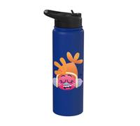 DreamWorks Trolls DJ Suki Character Face Stainless Steel Insulated Water Bottle