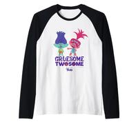 DreamWorks Trolls Gruesome Twosome Halloween Maglia con Maniche Raglan